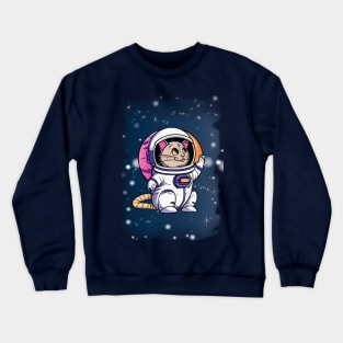 Astronaut Cat Crewneck Sweatshirt